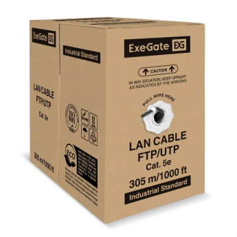 Кабель EXEGATE SPECIAL FUTP4-C5e-CCA-S24-OUT-PE-BK-305 FTP