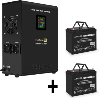 Комплект EXEGATE ИБП EX296002RUS + батарея 75Aч EX282983RUS 2шт