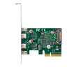Контроллер EXEGATE EXE-313 (PCI-Ex4, 2xUSB 3.1 Type-C ext., разъем доп. питания) EX283715RUS